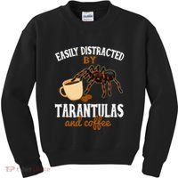 Tarantula Funny Coffee Lover Pet Tarantula Lover Kids Sweatshirt thumb 0