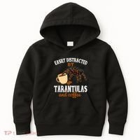 Tarantula Funny Coffee Lover Pet Tarantula Lover Kids Hoodie thumb 0