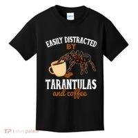 Tarantula Funny Coffee Lover Pet Tarantula Lover Kids T-Shirt thumb 0
