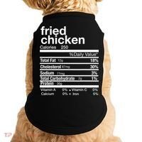 Thanksgiving Fried Chicken Nutrition Matching Family Doggie Tank thumb 0