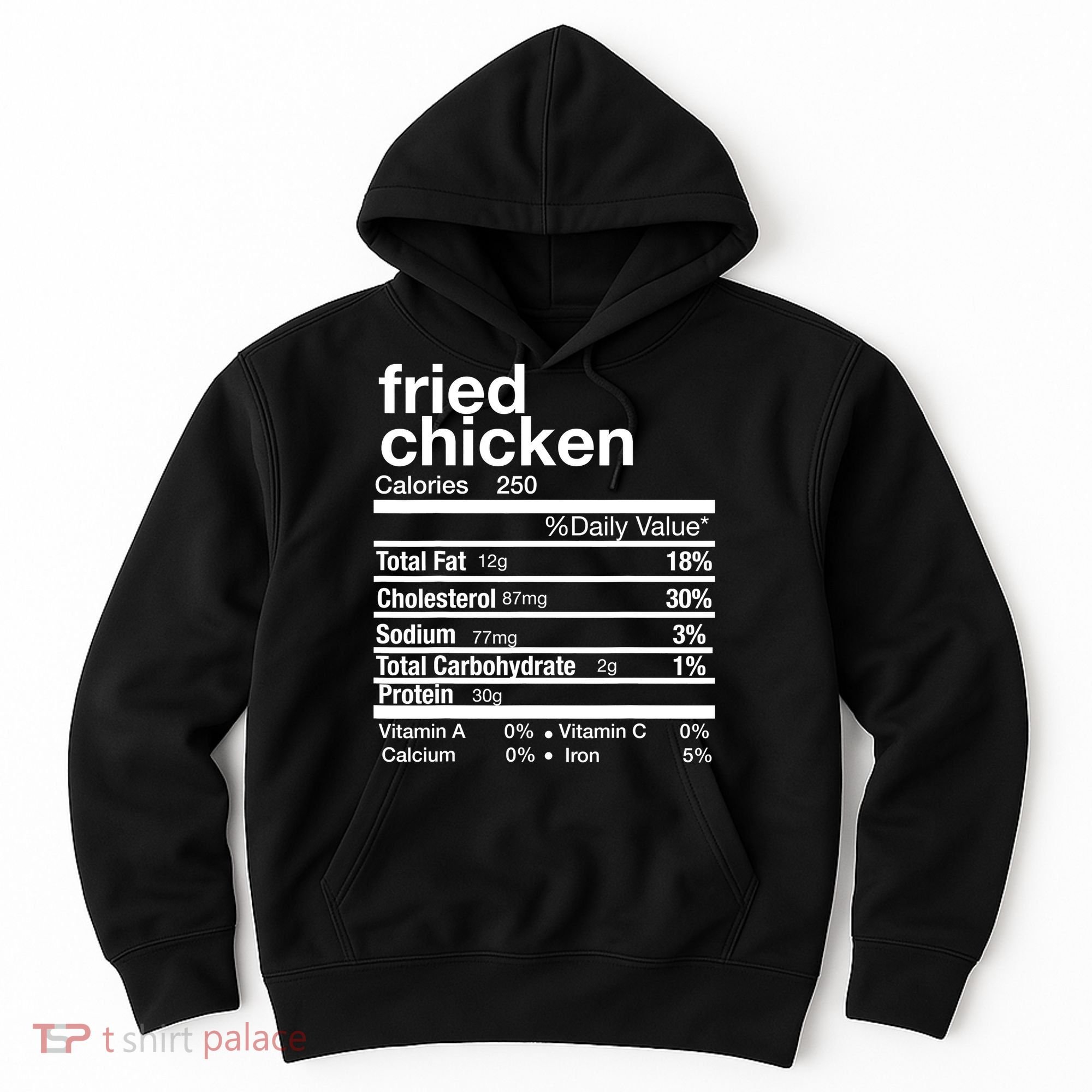 Thanksgiving Fried Chicken Nutrition Matching Family Hoodie