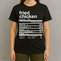 Thanksgiving Fried Chicken Nutrition Matching Family T-Shirt thumb 4