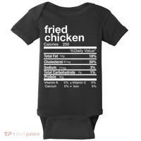 Thanksgiving Fried Chicken Nutrition Matching Family Baby Bodysuit thumb 0