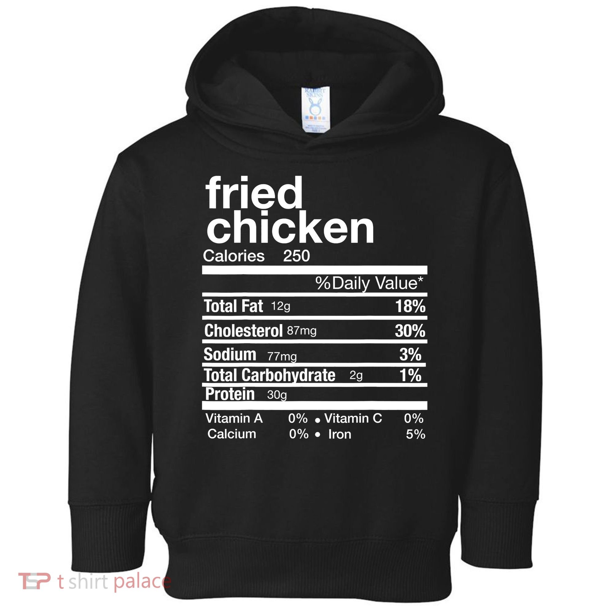 Thanksgiving Fried Chicken Nutrition Matching Family Toddler Hoodie