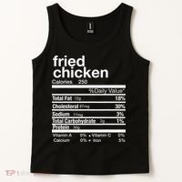 Thanksgiving Fried Chicken Nutrition Matching Family Tank Top thumb 2
