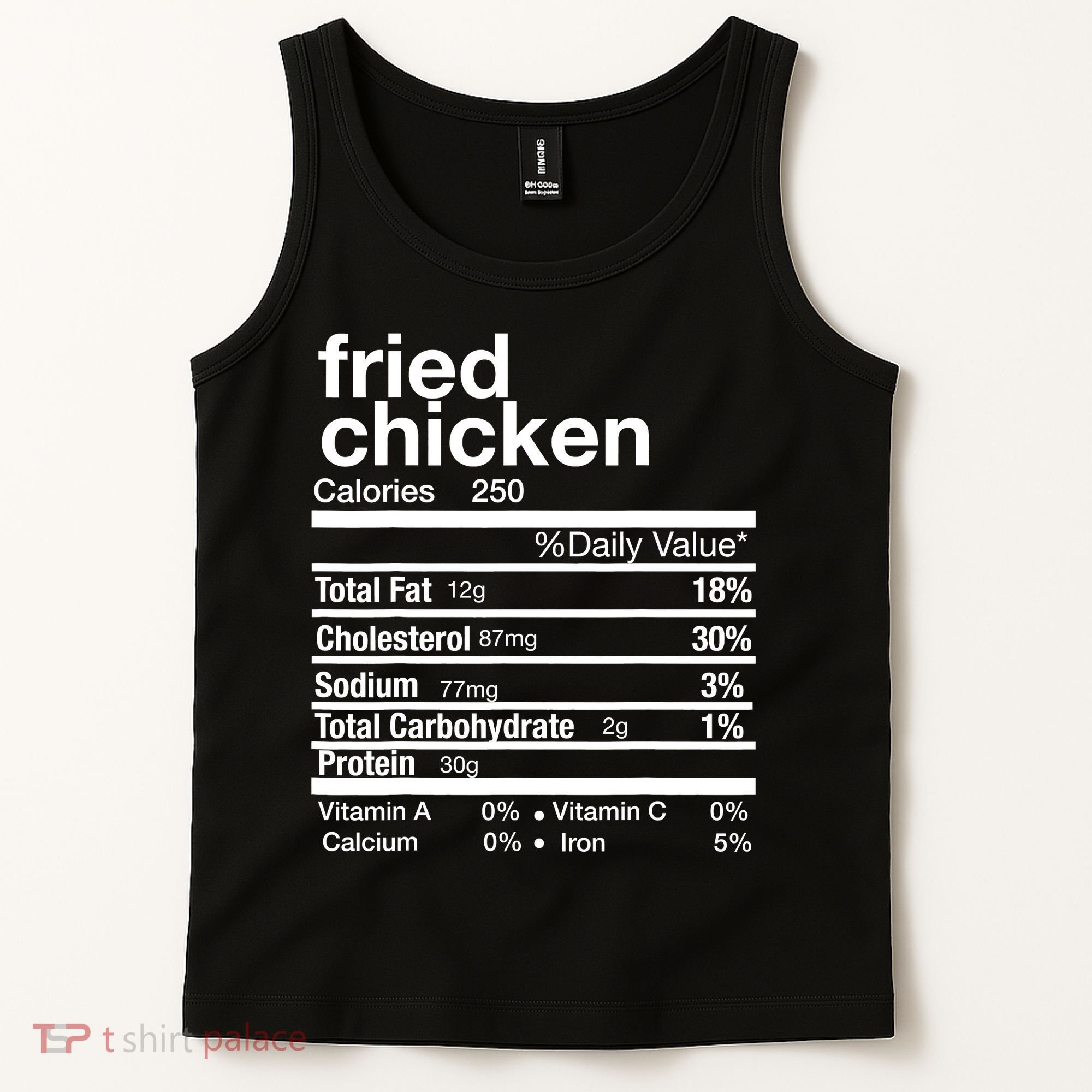 Thanksgiving Fried Chicken Nutrition Matching Family Tank Top
