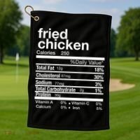 Thanksgiving Fried Chicken Nutrition Matching Family Golf Towel thumb 1
