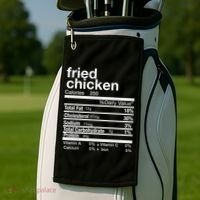 Thanksgiving Fried Chicken Nutrition Matching Family Golf Towel thumb 2