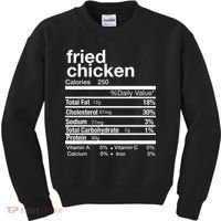 Thanksgiving Fried Chicken Nutrition Matching Family Kids Sweatshirt thumb 0