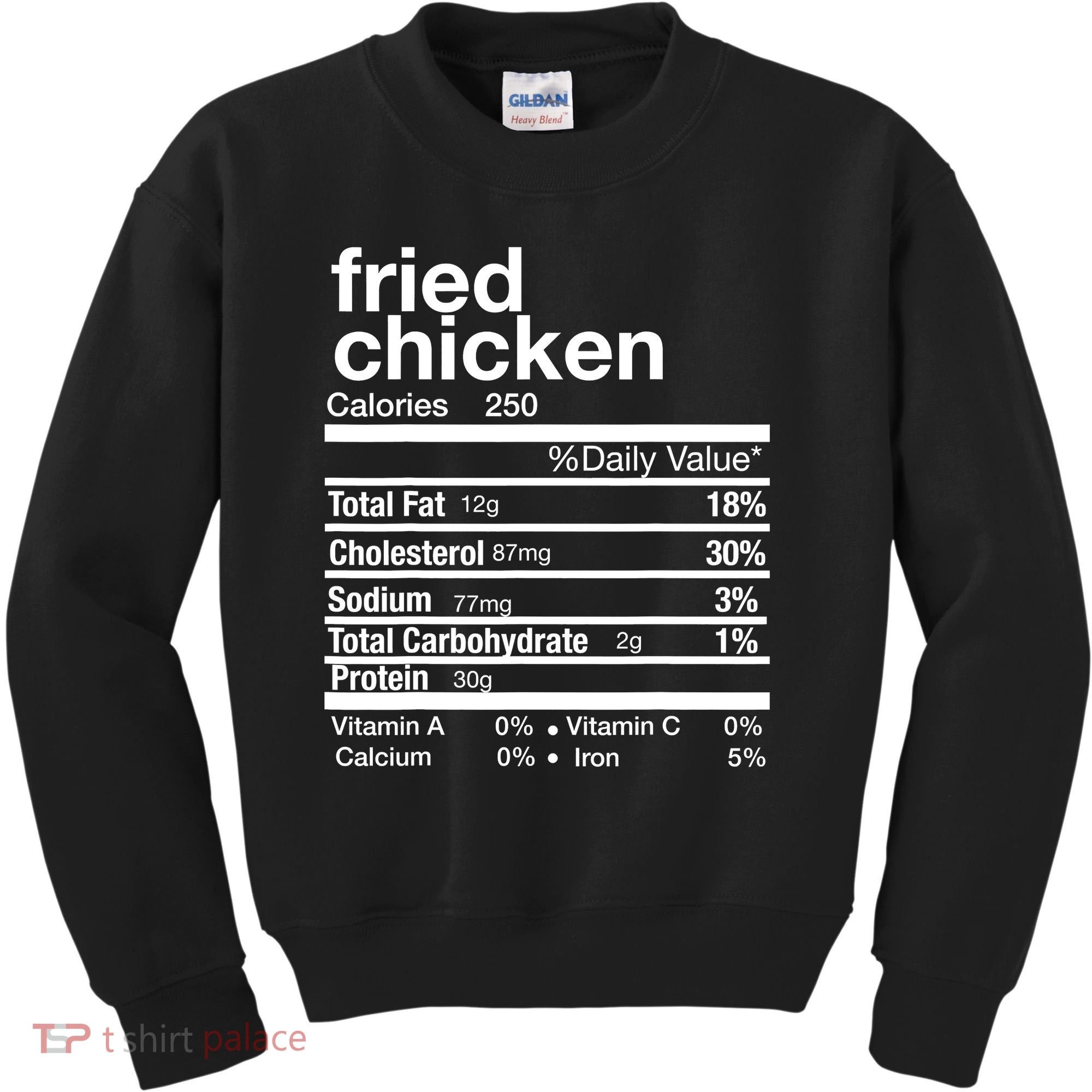 Thanksgiving Fried Chicken Nutrition Matching Family Kids Sweatshirt