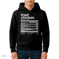 Thanksgiving Fried Chicken Nutrition Matching Family Kids Hoodie thumb 4
