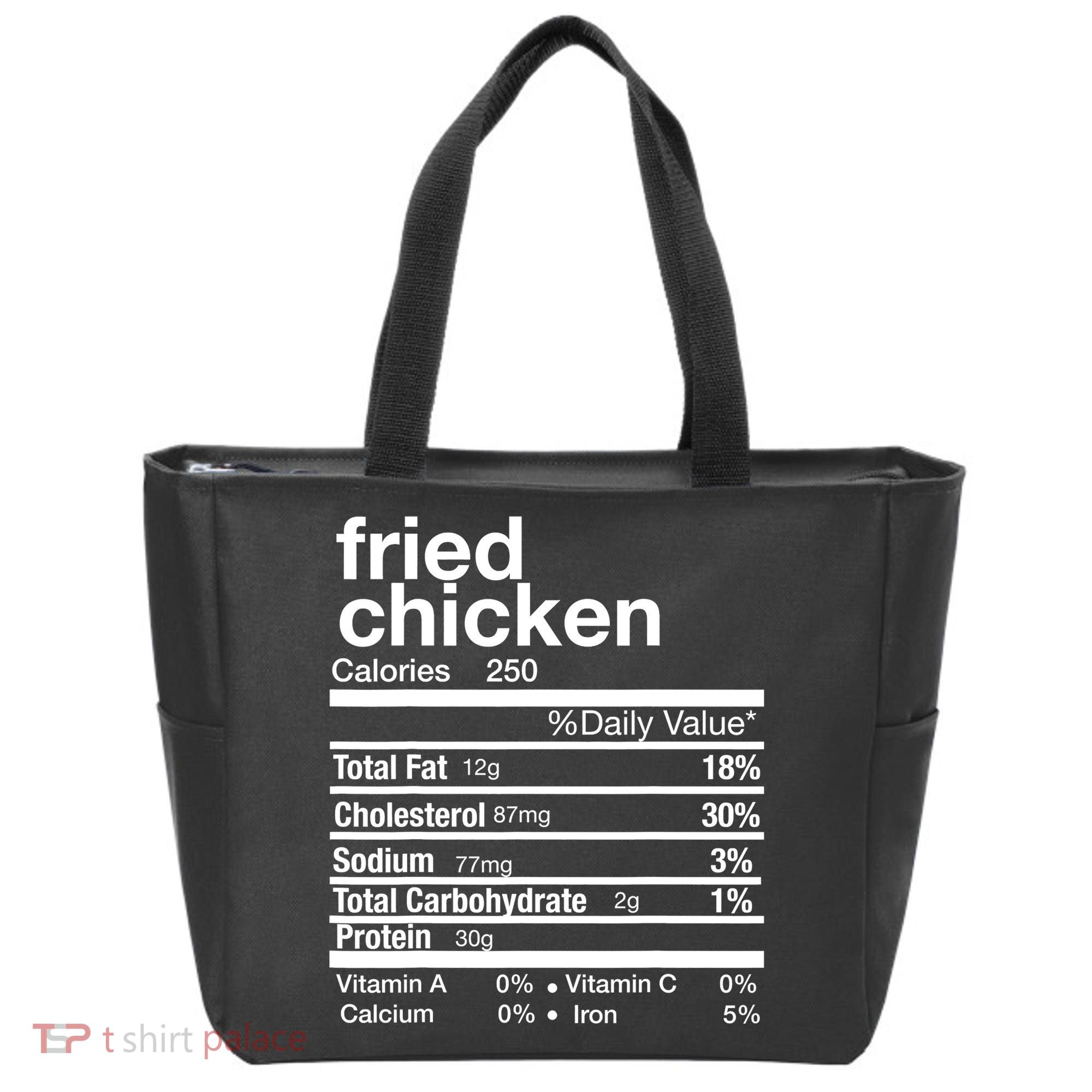 Thanksgiving Fried Chicken Nutrition Matching Family Tote Bag