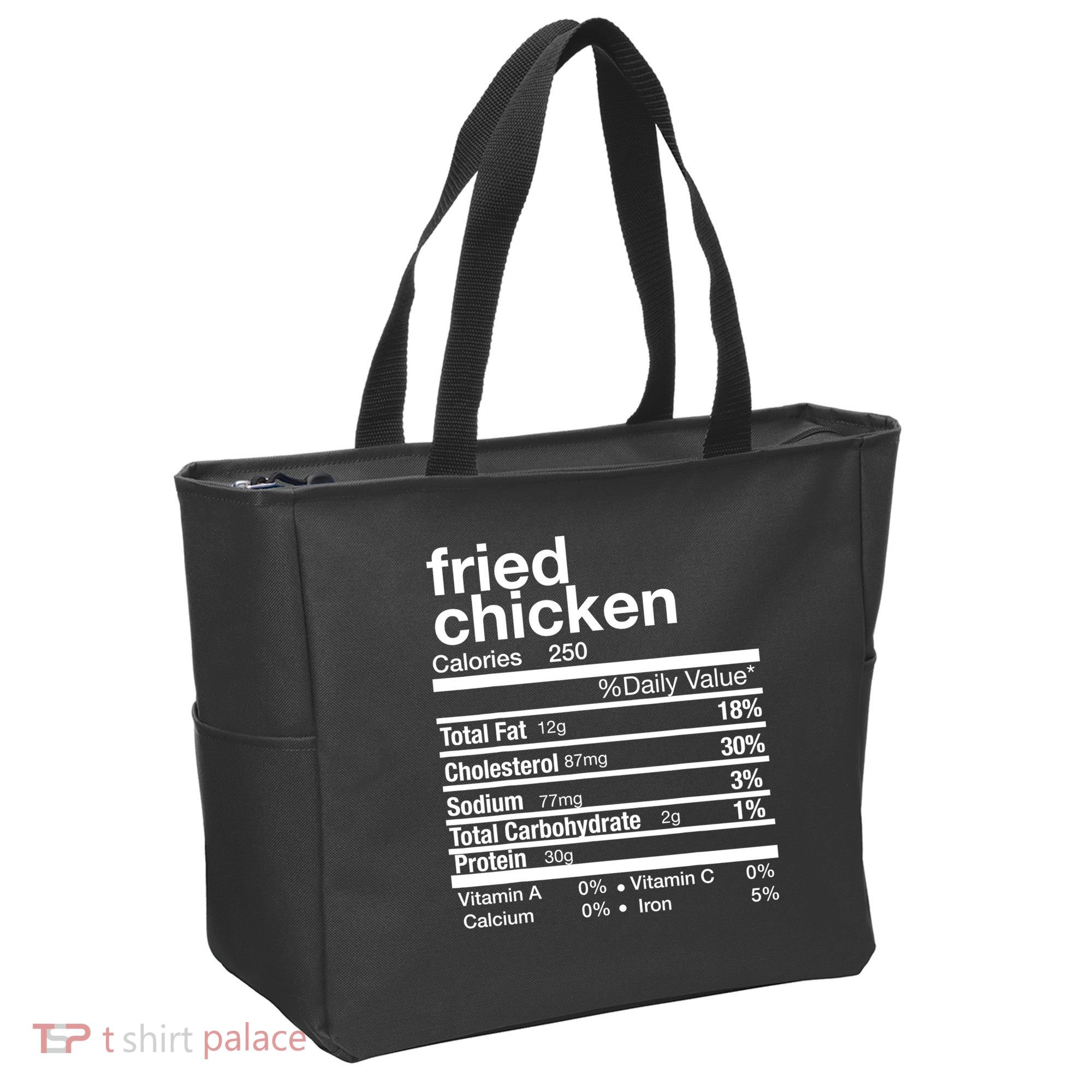 Thanksgiving Fried Chicken Nutrition Matching Family Tote Bag