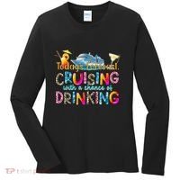 TodayS Forecast Cruising With A Chance Of Drinking Cruise Women's Long Sleeve Shirt thumb 0