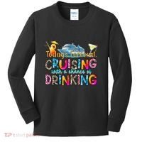 TodayS Forecast Cruising With A Chance Of Drinking Cruise Kids Long Sleeve Shirt thumb 0