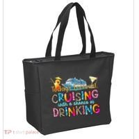 TodayS Forecast Cruising With A Chance Of Drinking Cruise Tote Bag thumb 2