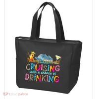 TodayS Forecast Cruising With A Chance Of Drinking Cruise Tote Bag thumb 3