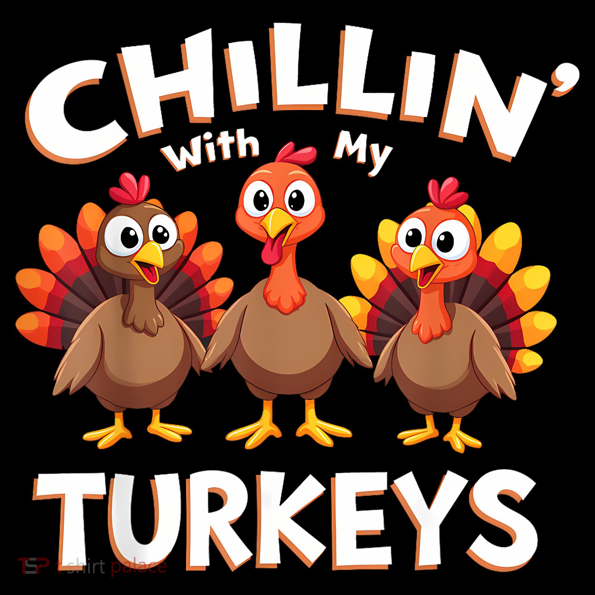 Thanksgiving Family Chillin With My Turkeys Coffee Mug