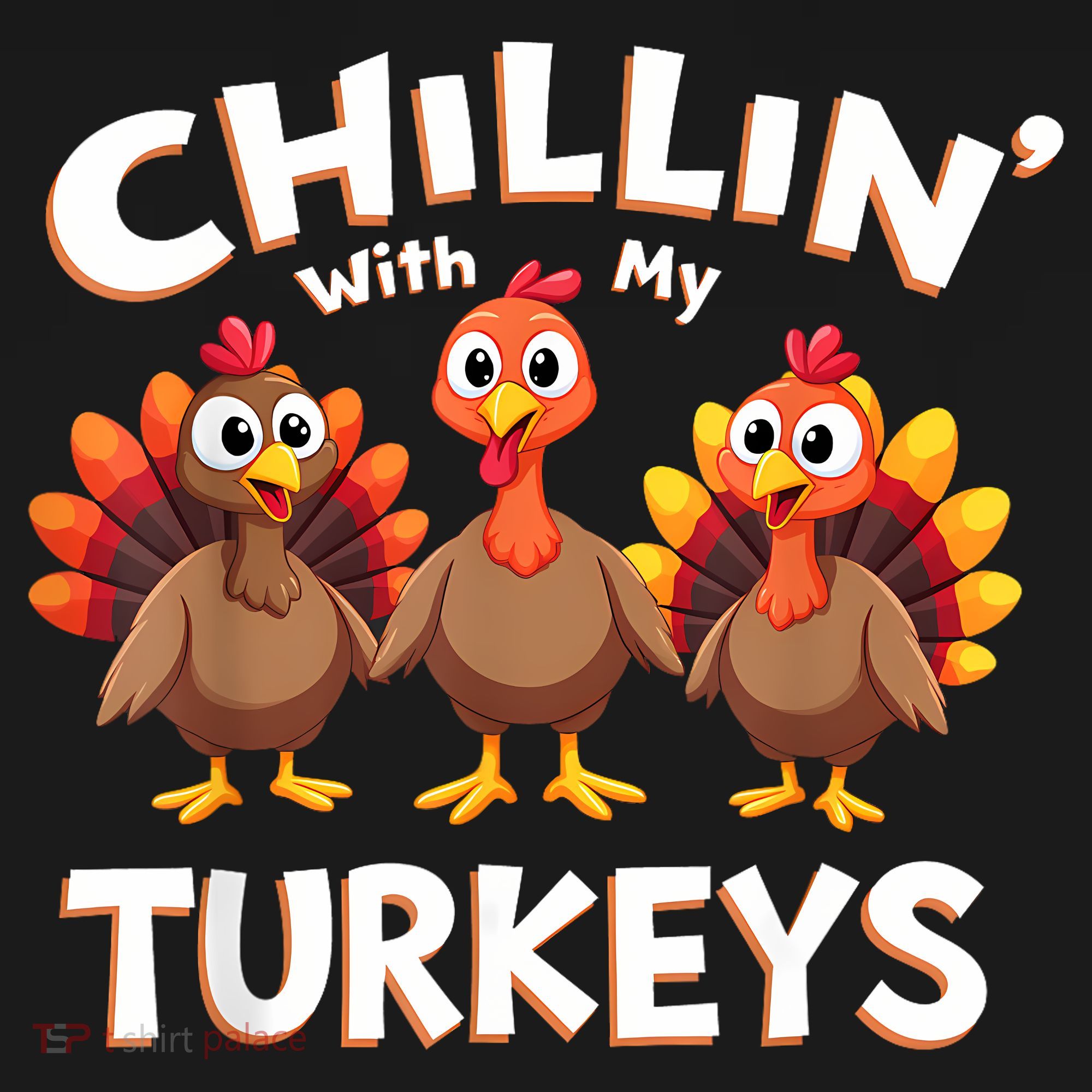 Thanksgiving Family Chillin With My Turkeys Mousepad