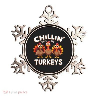 Thanksgiving Family Chillin With My Turkeys Ornament