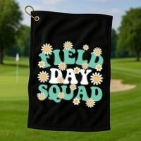 Teacher Field Day Squad Gift Golf Towel thumb 1