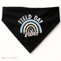 Teacher Field Day Vibes Gift USA-Made Doggie Bandana thumb 0
