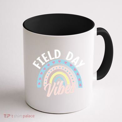 Teacher Field Day Vibes Gift Coffee Mug back