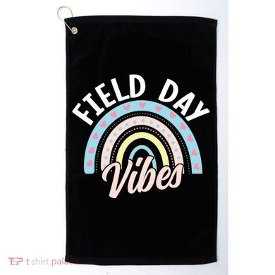 Teacher Field Day Vibes Gift Golf Towel