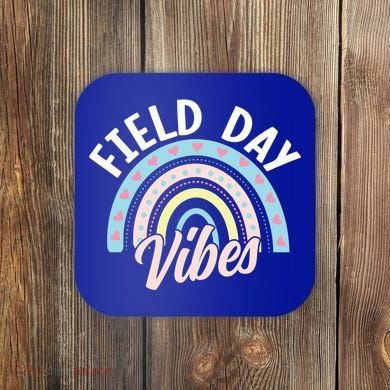Teacher Field Day Vibes Gift Coaster