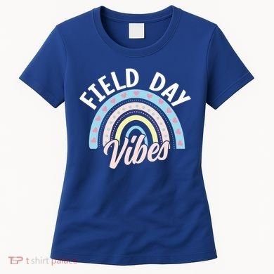 Teacher Field Day Vibes Gift Women's T-Shirt