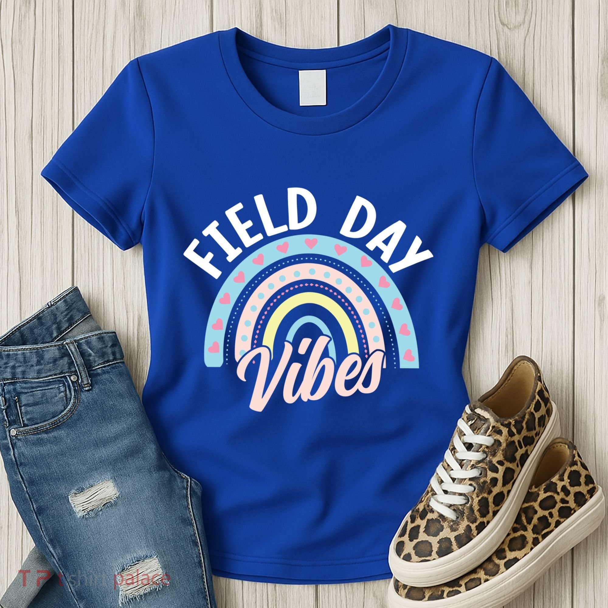 Teacher Field Day Vibes Gift Women's T-Shirt