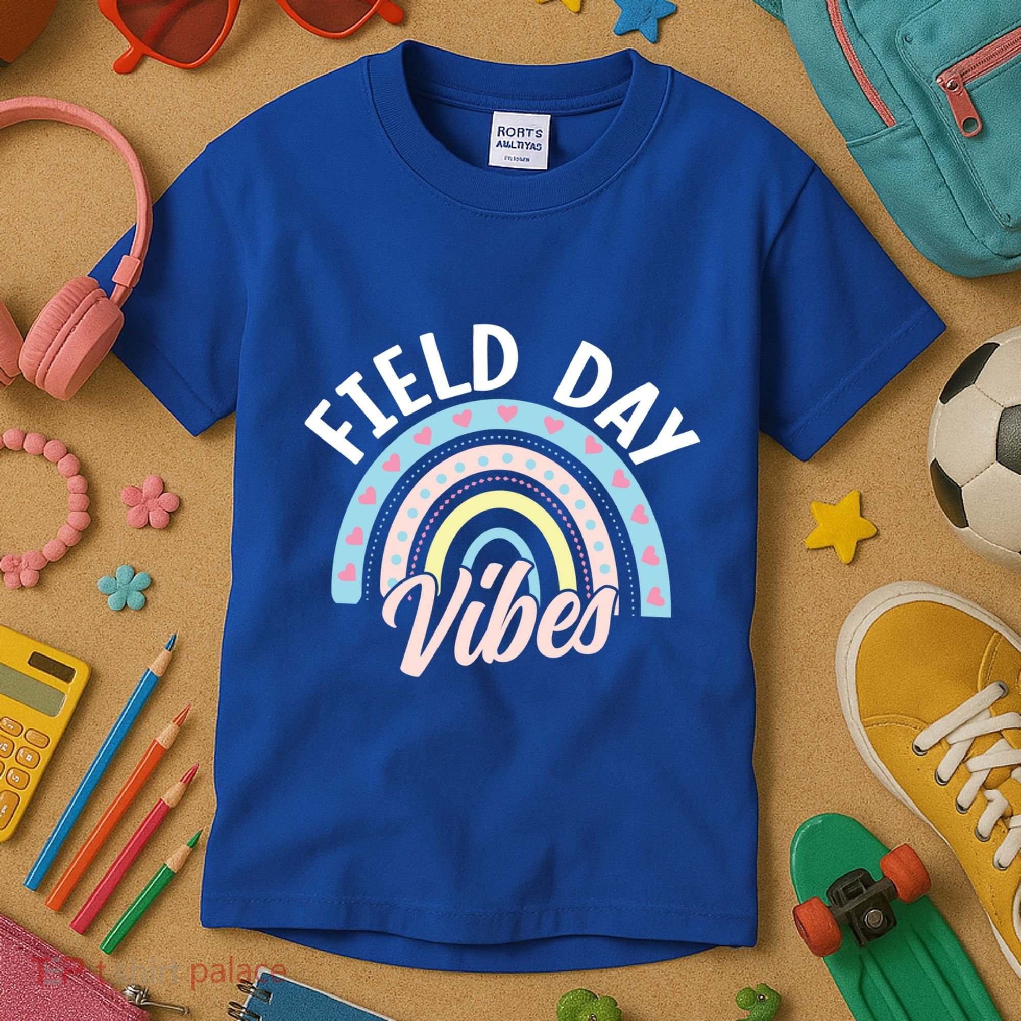 Teacher Field Day Vibes Gift Kids T-Shirt