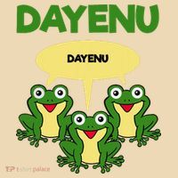 Three Frogs Dayenu Funny Pesach Passover Tote Bag thumb 4