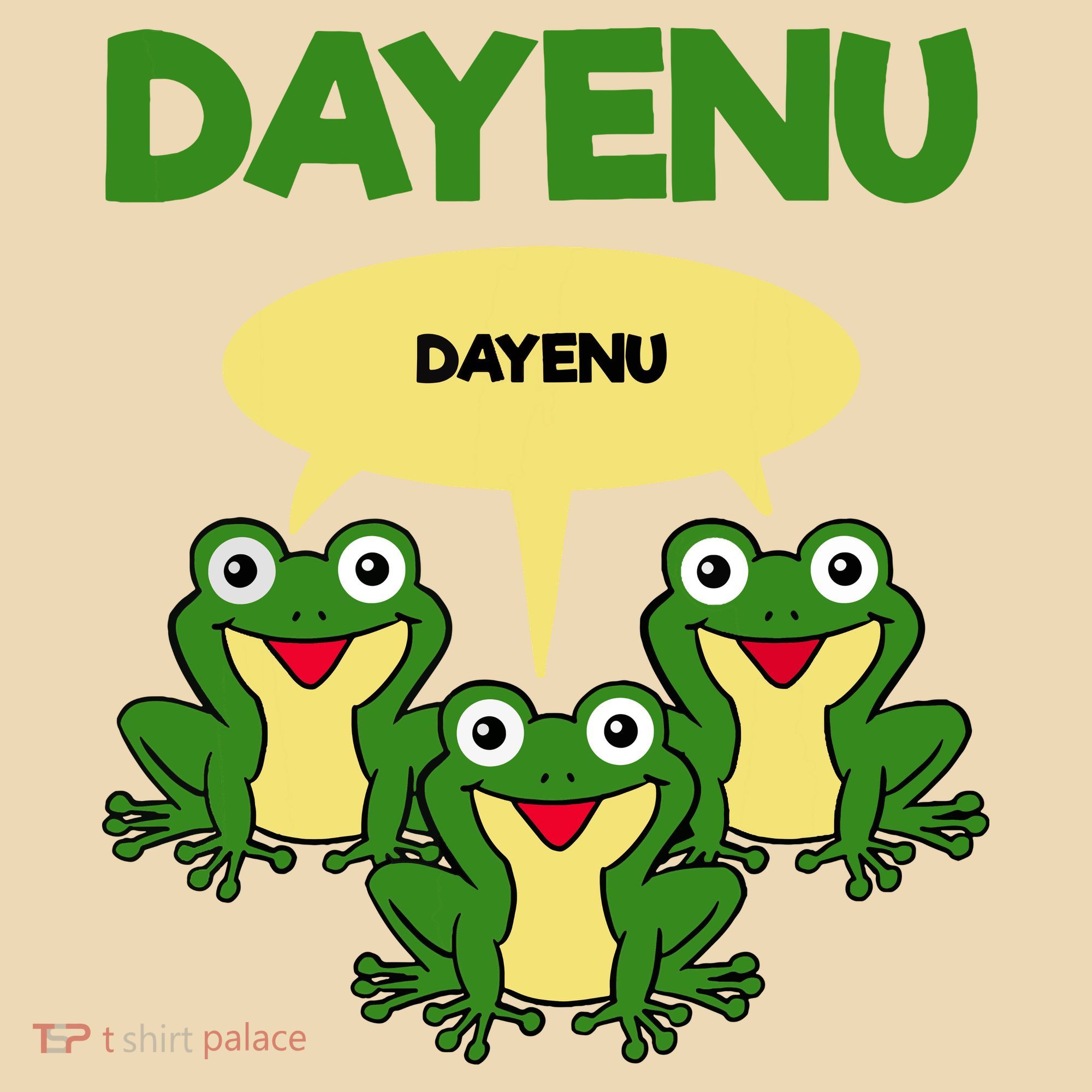 Three Frogs Dayenu Funny Pesach Passover Tote Bag