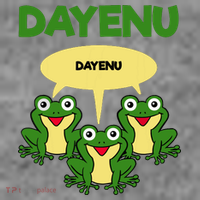 Three Frogs Dayenu Funny Pesach Passover Toddler Hoodie thumb 2