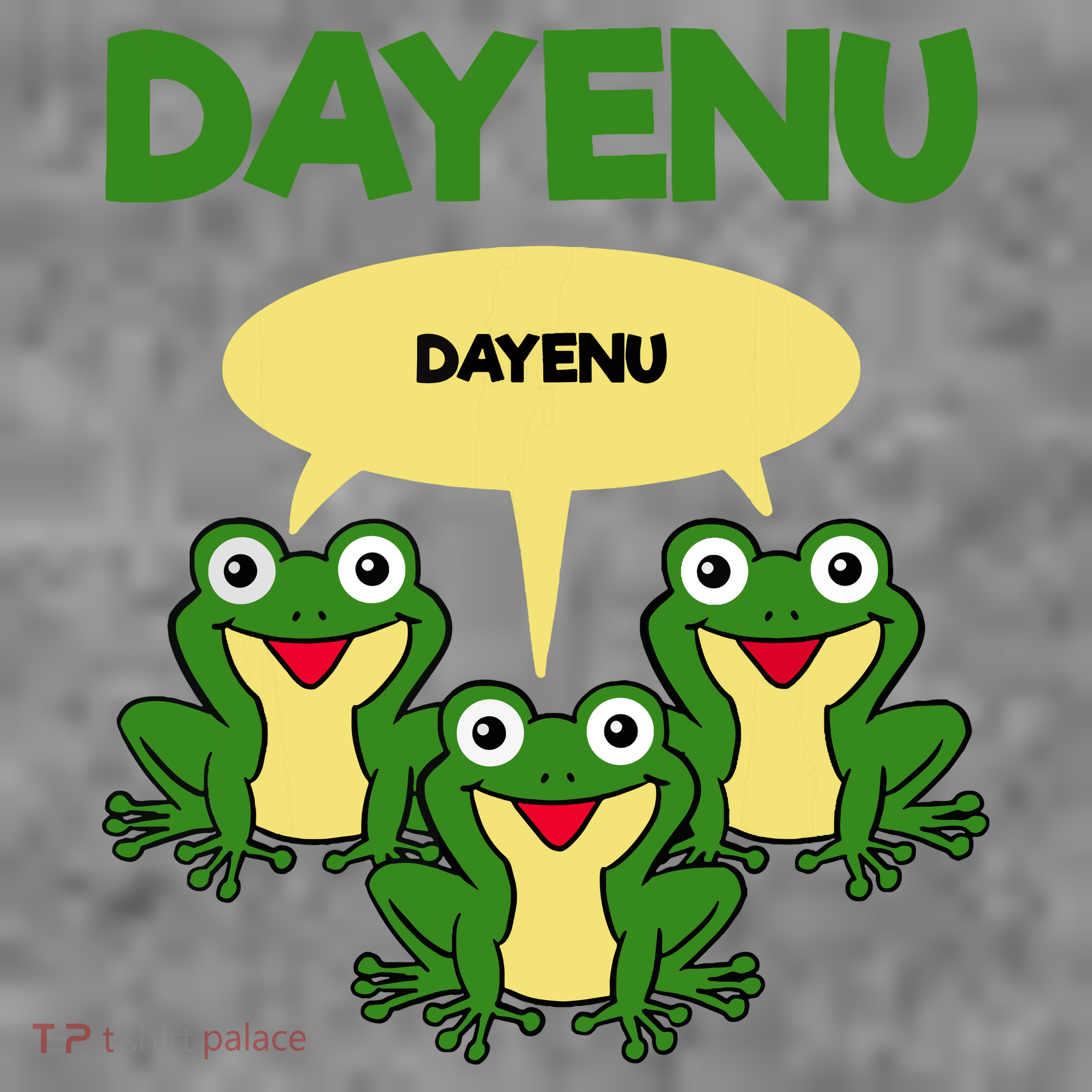 Three Frogs Dayenu Funny Pesach Passover Toddler Hoodie