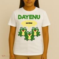 Three Frogs Dayenu Funny Pesach Passover T-Shirt thumb 4