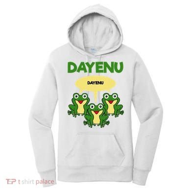 Three Frogs Dayenu Funny Pesach Passover Women's Hoodie