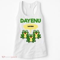 Three Frogs Dayenu Funny Pesach Passover Women's Tank Top thumb 0