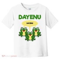 Three Frogs Dayenu Funny Pesach Passover Toddler T-Shirt thumb 0