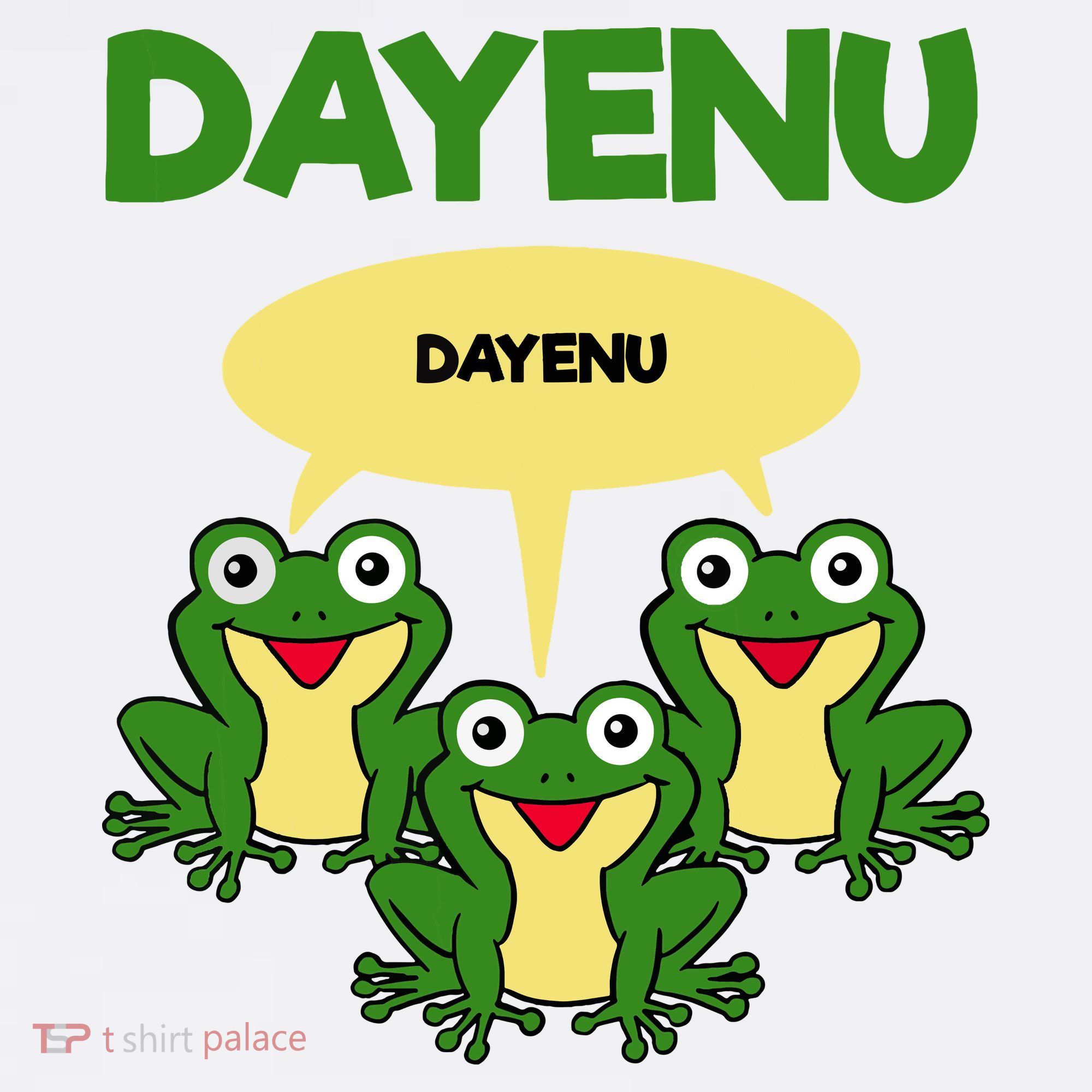 Three Frogs Dayenu Funny Pesach Passover Kids Sweatshirt