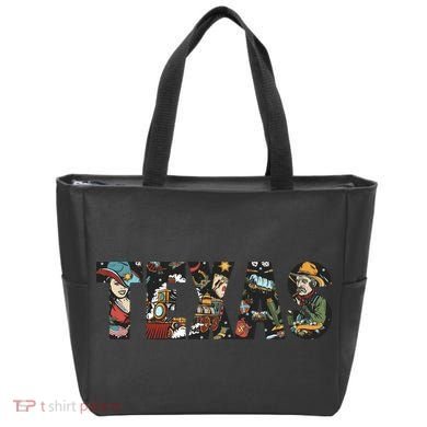 Texas Floral Design Tote Bag