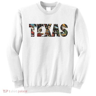 Texas Floral Design Sweatshirt