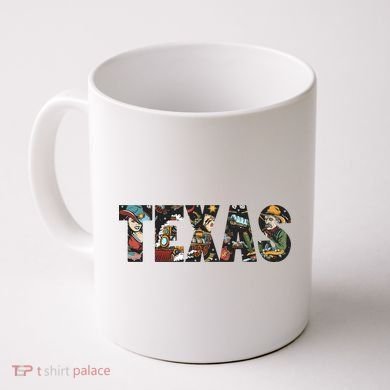 Texas Floral Design Coffee Mug