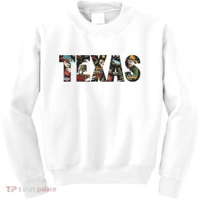 Texas Floral Design Kids Sweatshirt