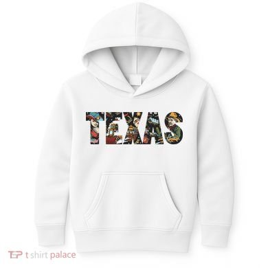 Texas Floral Design Kids Hoodie