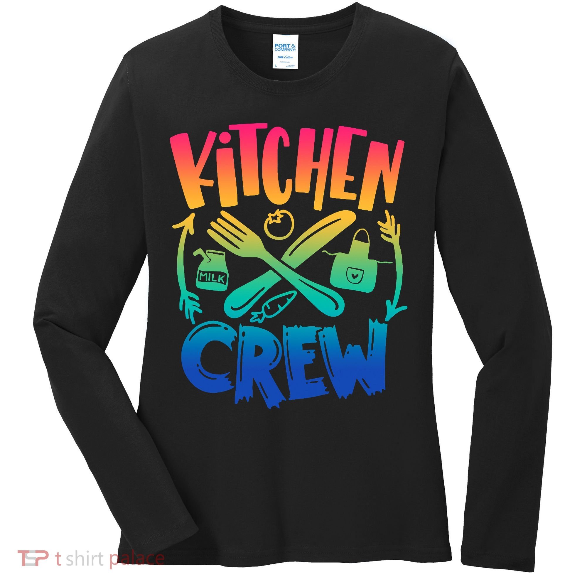 Team Field Day 2022 Back To School Kitchen Crew Women's Long Sleeve Shirt