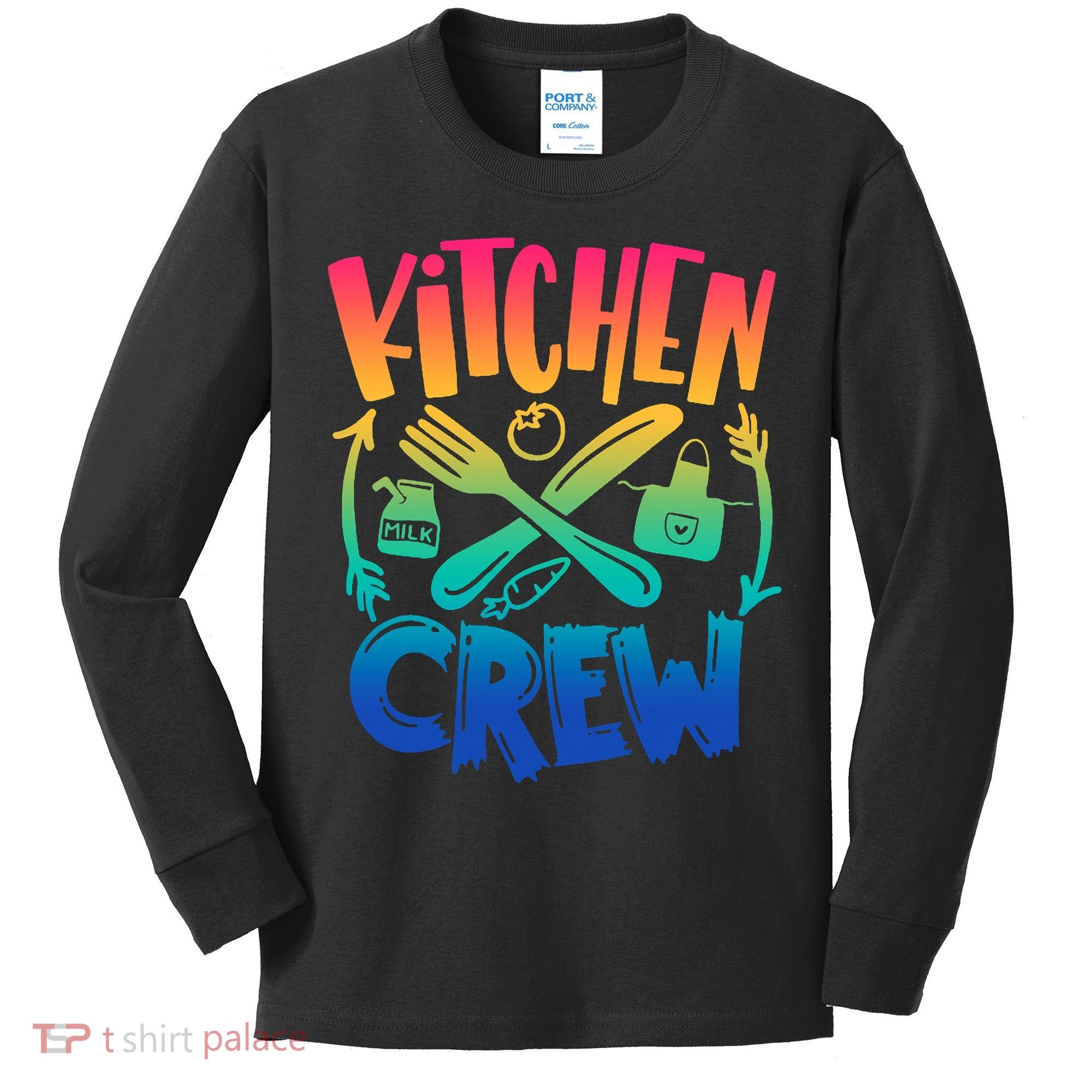 Team Field Day 2022 Back To School Kitchen Crew Kids Long Sleeve Shirt