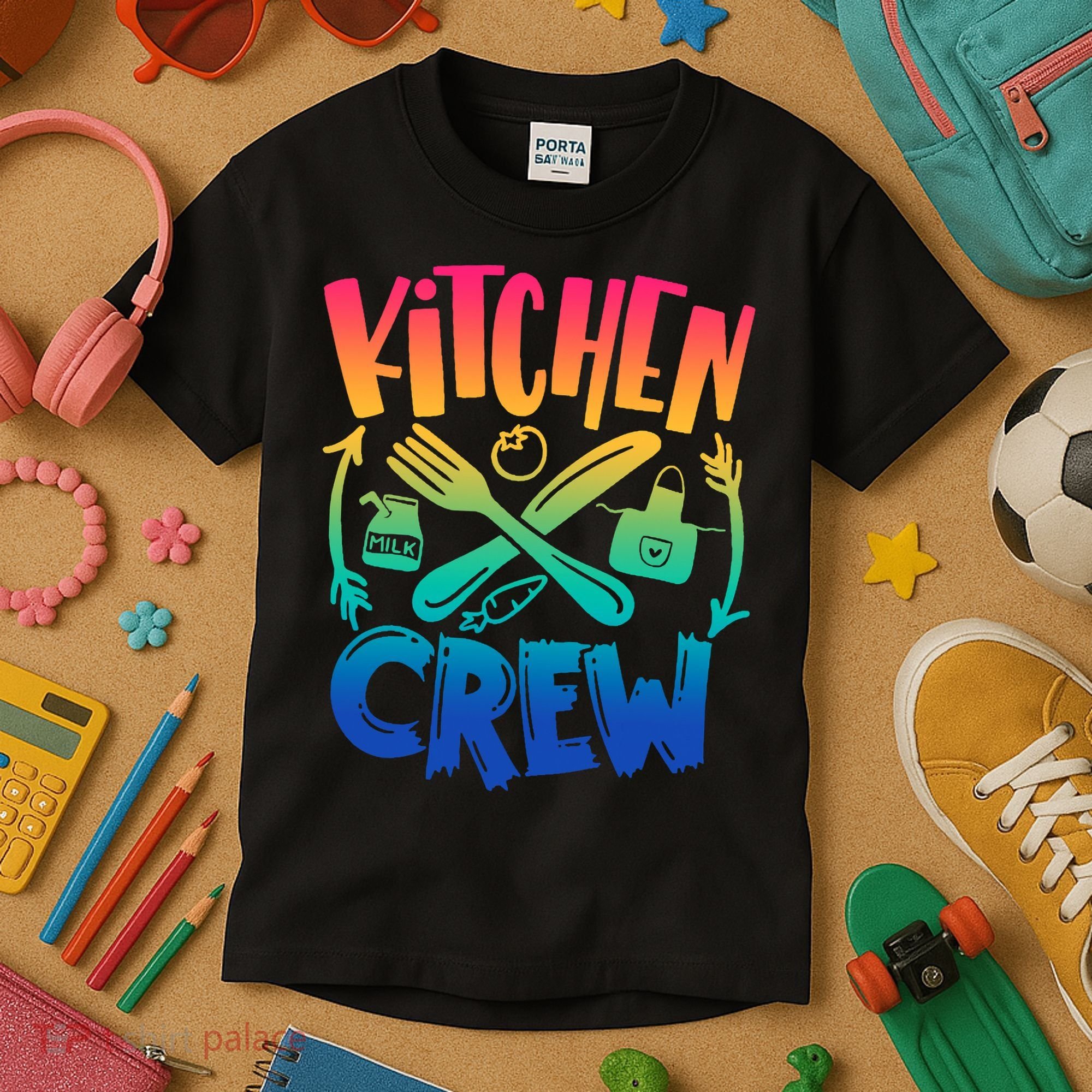 Team Field Day 2022 Back To School Kitchen Crew Kids T-Shirt