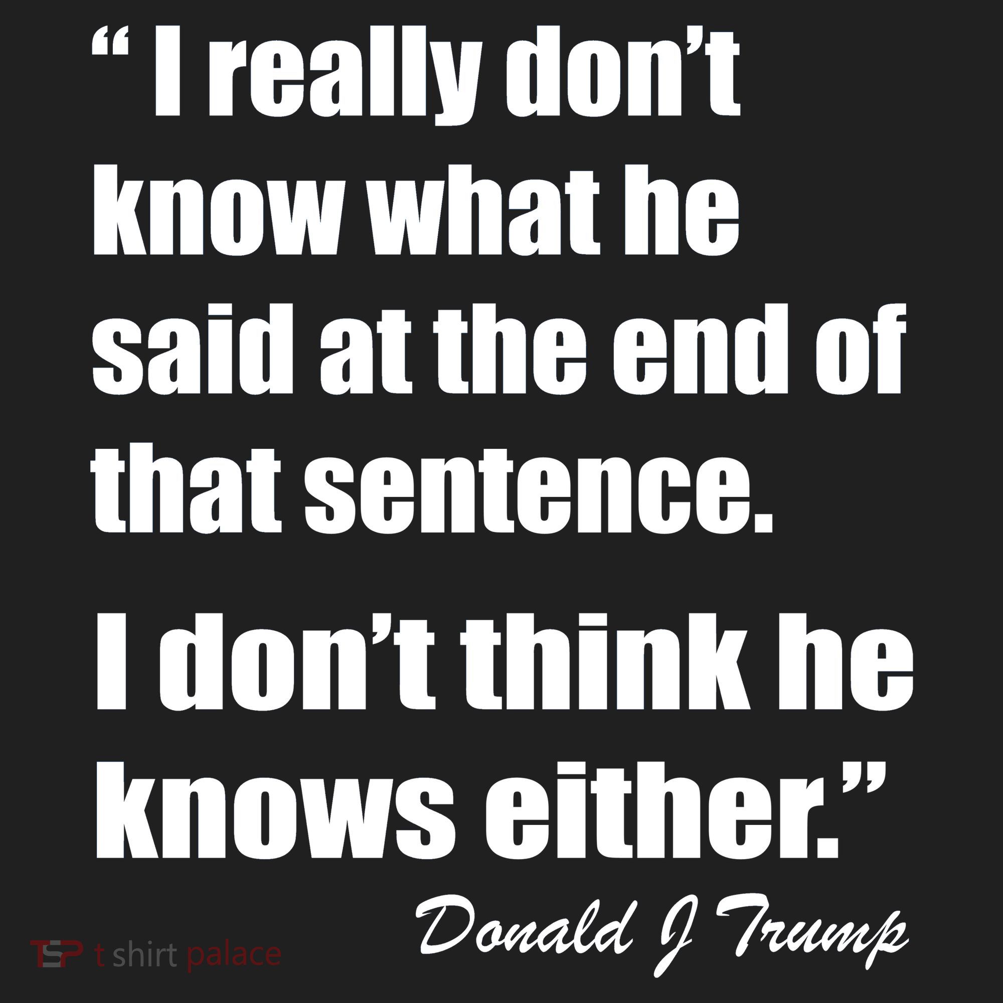 Trump Funny Dont Know What He Said At The End Of That Sentence Beanie